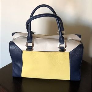 Color Block Blue/Yellow Purse